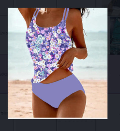 Bikini rétro taille haute par Amélie Morin