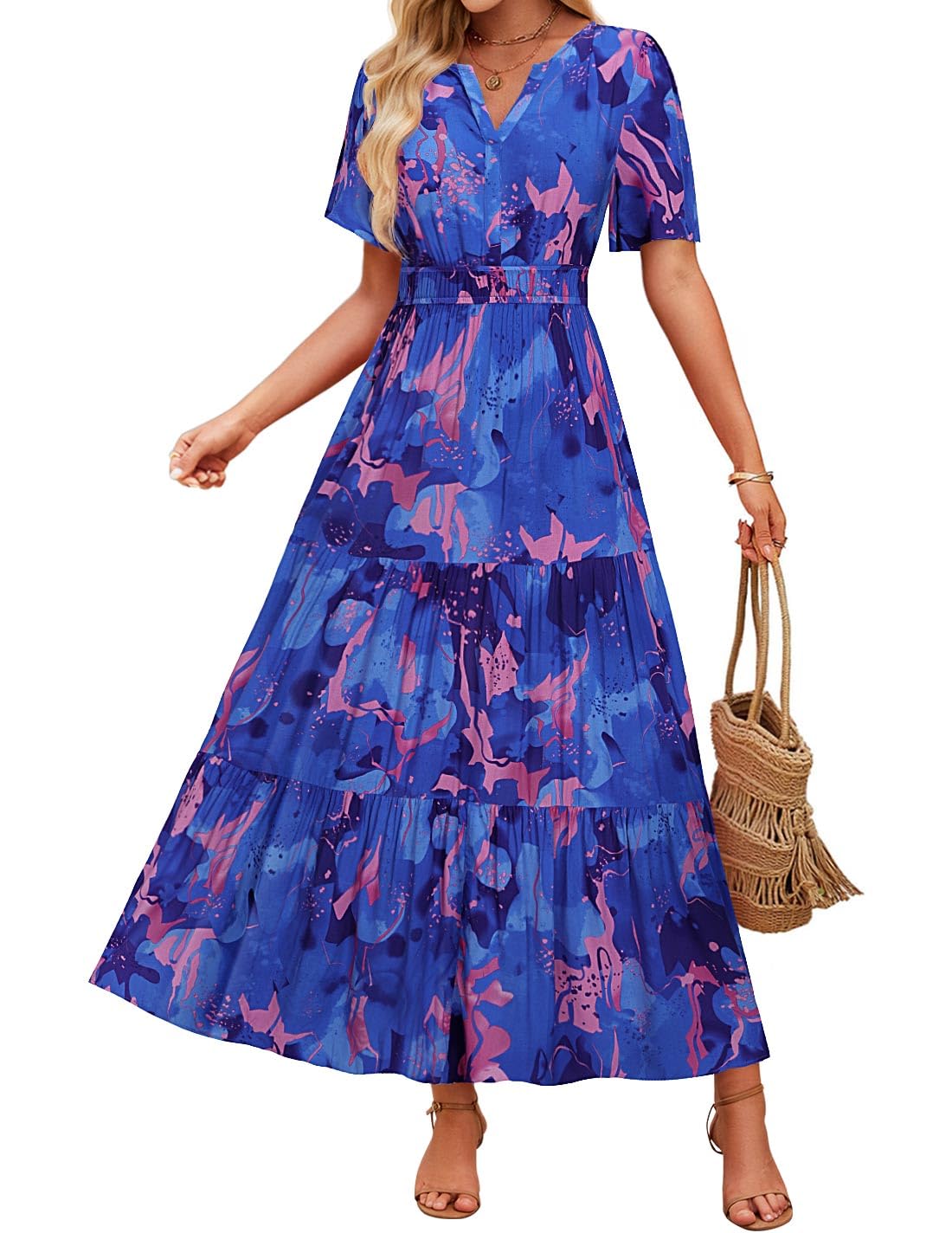 Robe maxi fleurie Amélie Morin Confort d'été