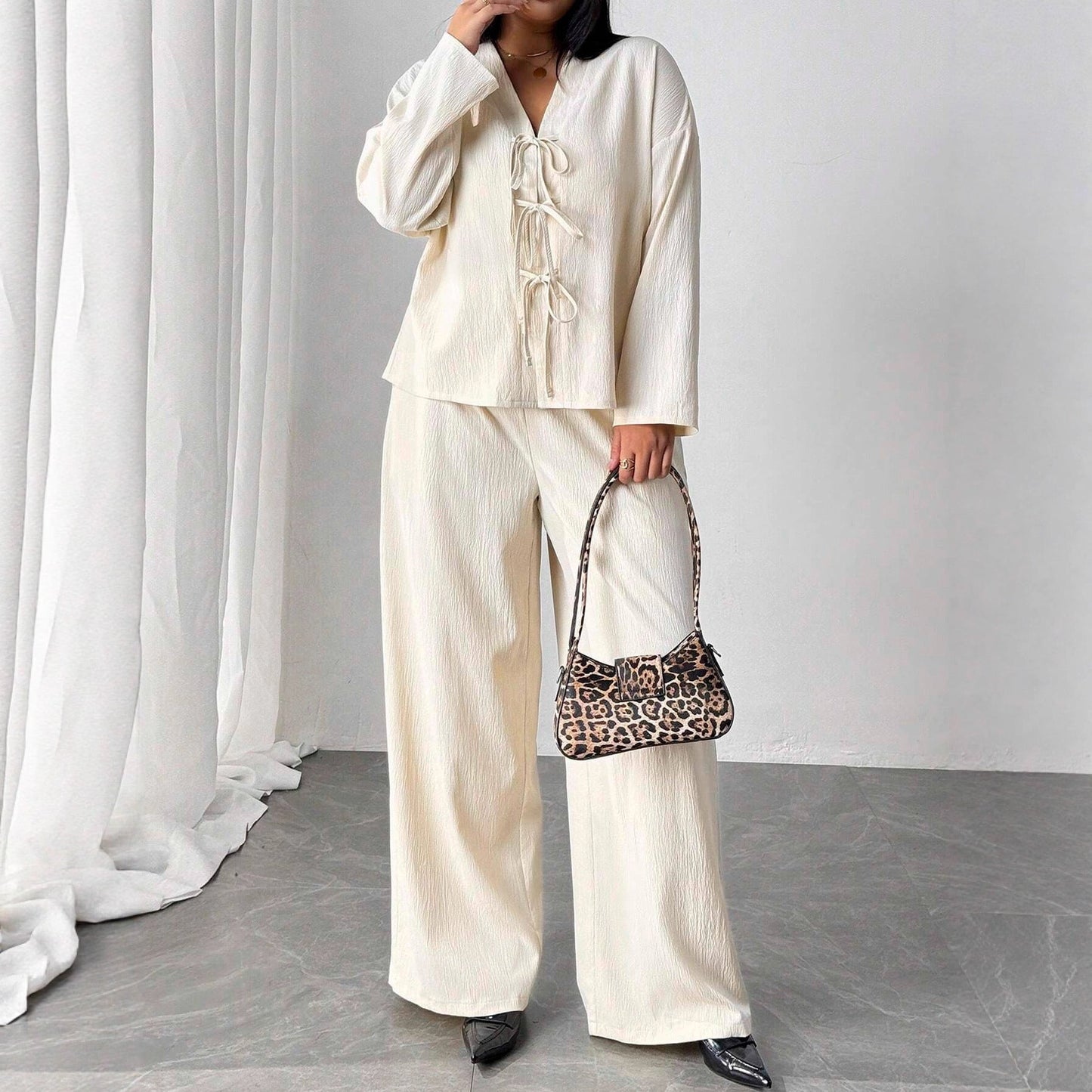 Elegant Apricot Lounge Set Elizabeth Ainsley Womenswear