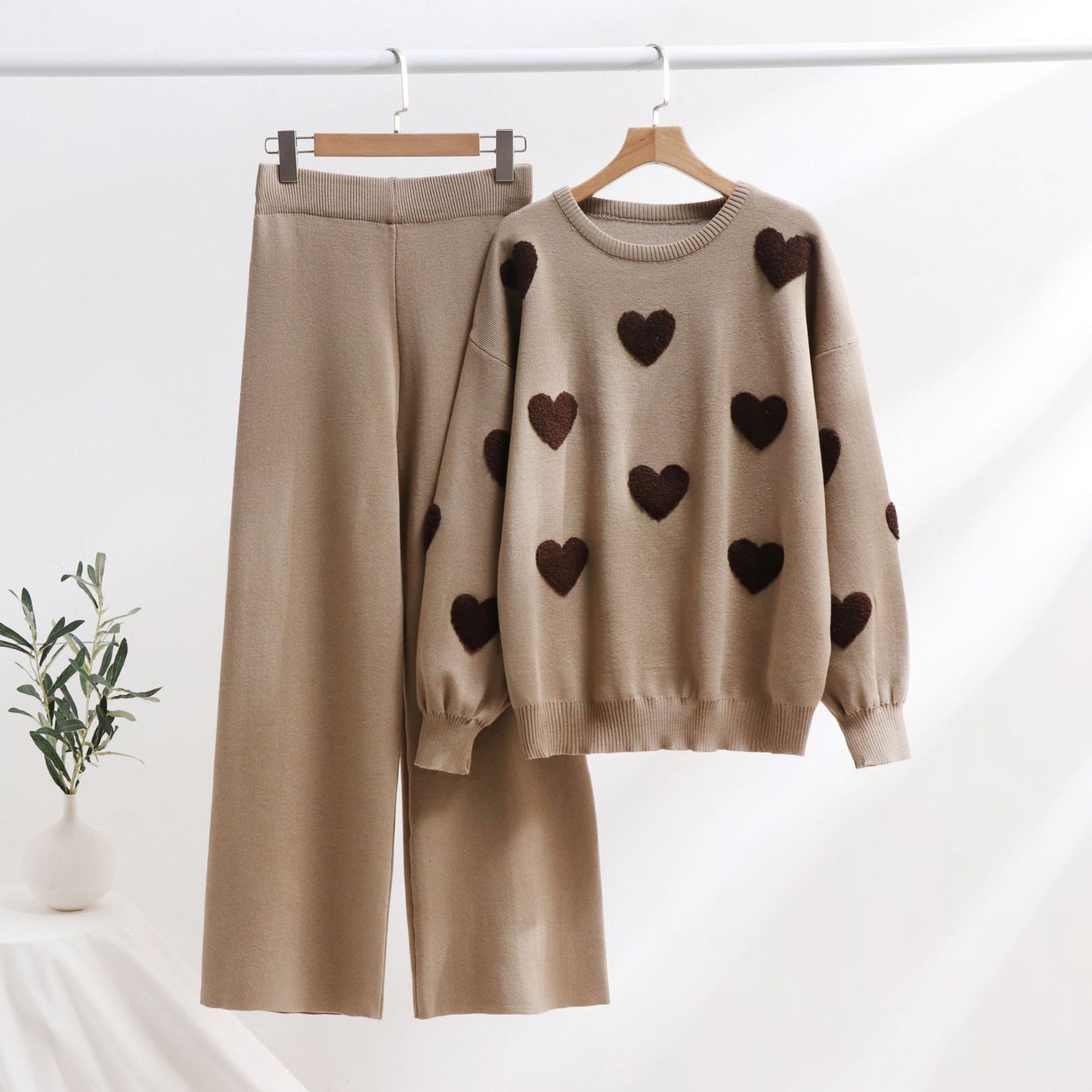 Ensemble en maille Chic Heart par Amélie Morin