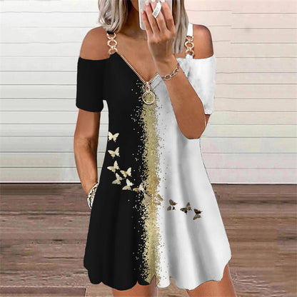 Robe courte imprimée chic par Amélie Morin