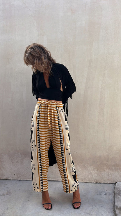Pantalon harem imprimé bohème Amélie Morin