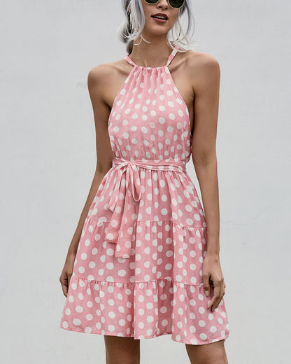 Robe dos nu à pois chic signée Amélie Morin