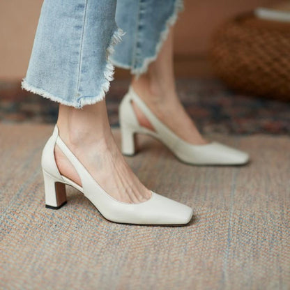 Elegant Block Heel Pumps by Elizabeth Ainsley