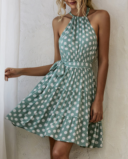 Robe dos nu à pois chic signée Amélie Morin