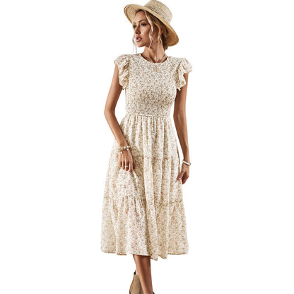 Robe midi d'été élégante à fleurs Amélie Morin