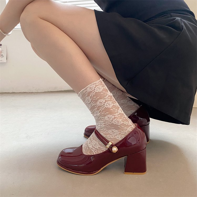 Retro Mary Jane High Heels by Elizabeth Ainsley