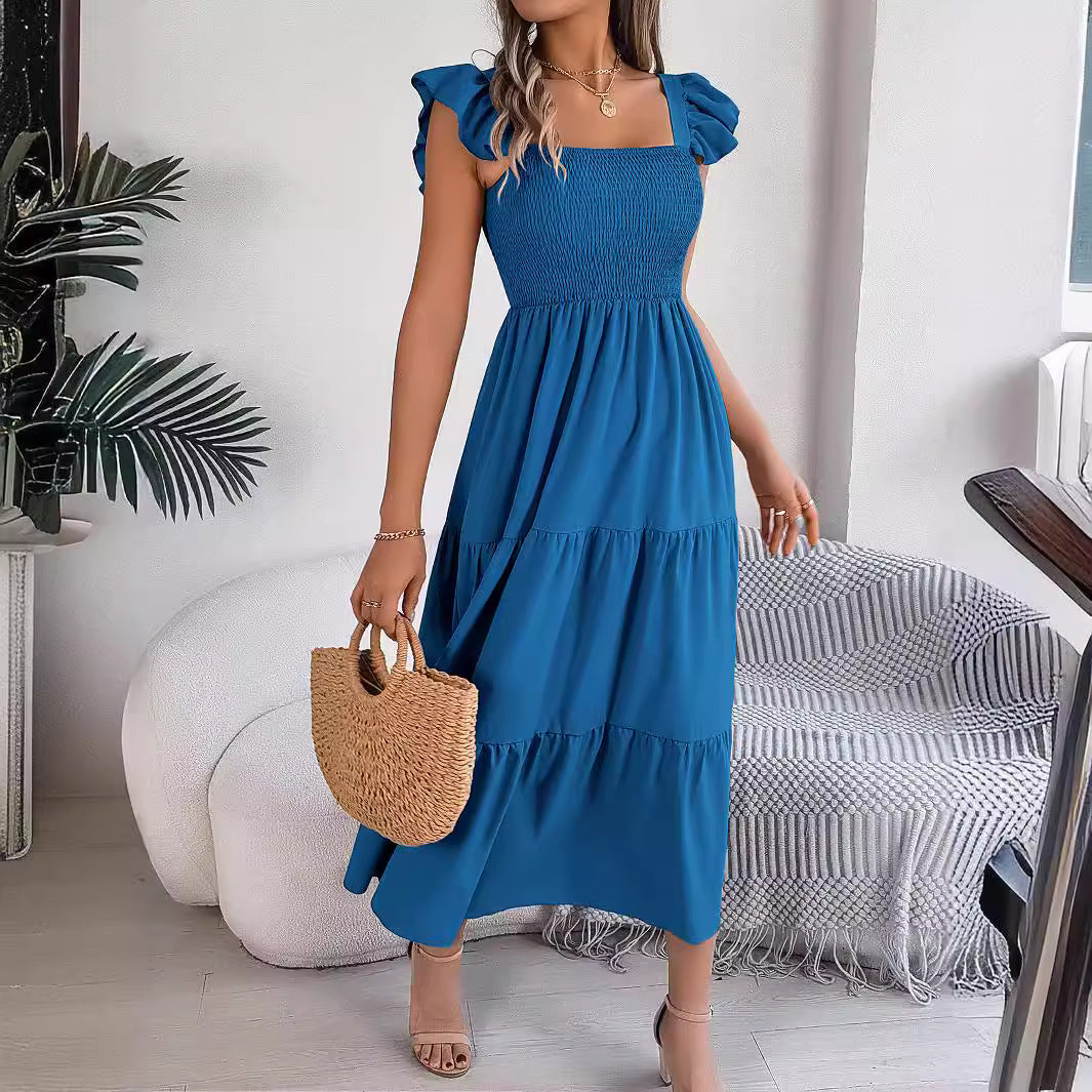 Elegant Elizabeth Ainsley Sleeveless Midi Summer Dress