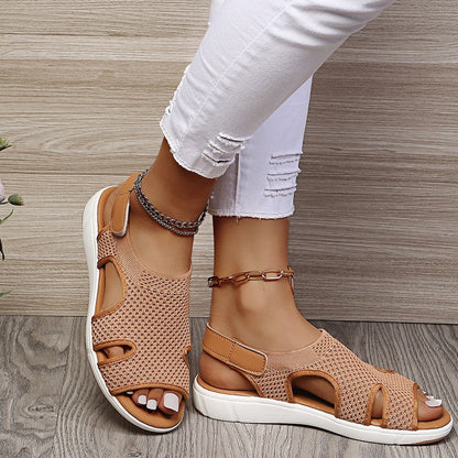 Sandales plates Amelie Morin confortables et respirantes