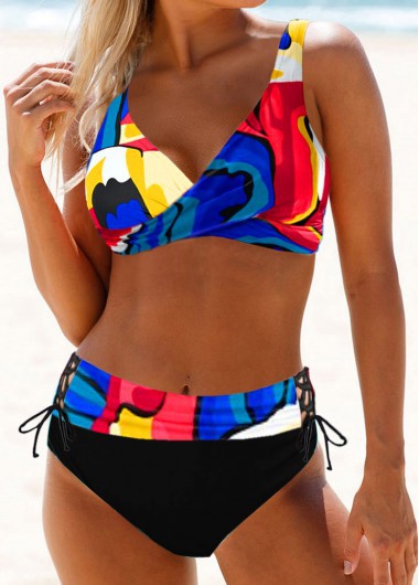 Bikini taille haute éclatant par Amélie Morin
