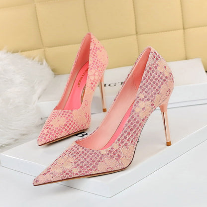 Escarpins à paillettes élégants d'Amélie Morin