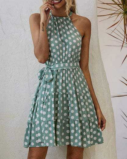 Robe dos nu à pois chic signée Amélie Morin