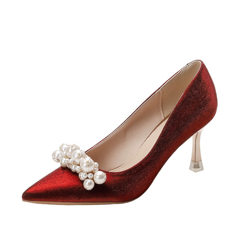 Escarpins de mariage élégants Amelie Morin en strass