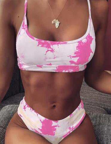 Bikini taille haute dégradé par Amélie Morin
