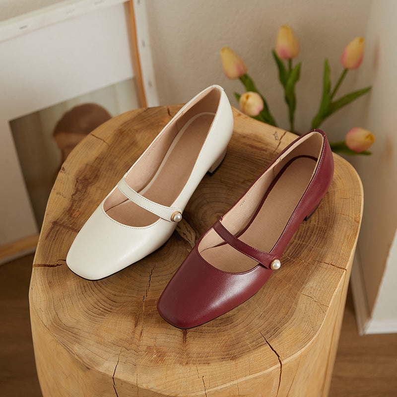 Vintage Mary Jane Thick Heel by Elizabeth Ainsley