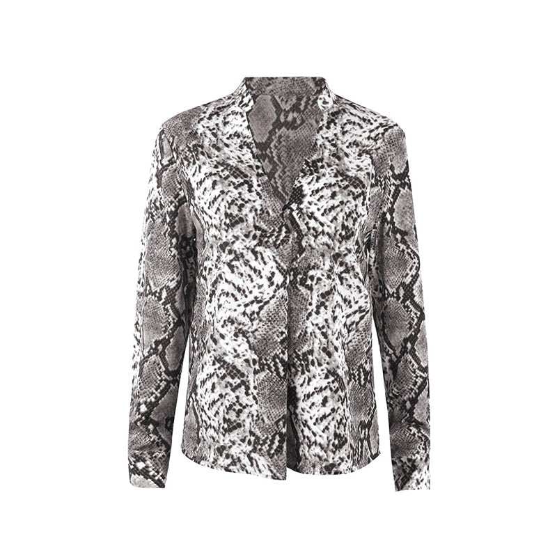 Chemise boutonnée à imprimé léopard chic Amelie Morin