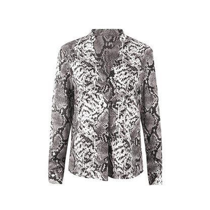 Chemise boutonnée à imprimé léopard chic Amelie Morin