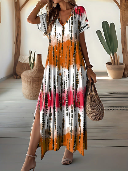 Robe maxi chic tie-dye Amélie Morin