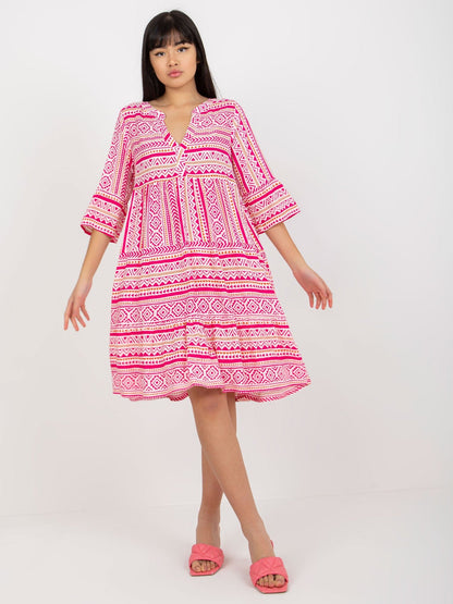 Robe d'été bohème à col en V signée Amélie Morin