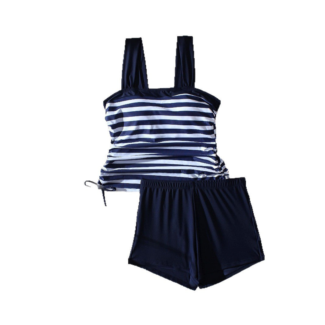 Boxers bikini rayés grande taille par Amélie Morin