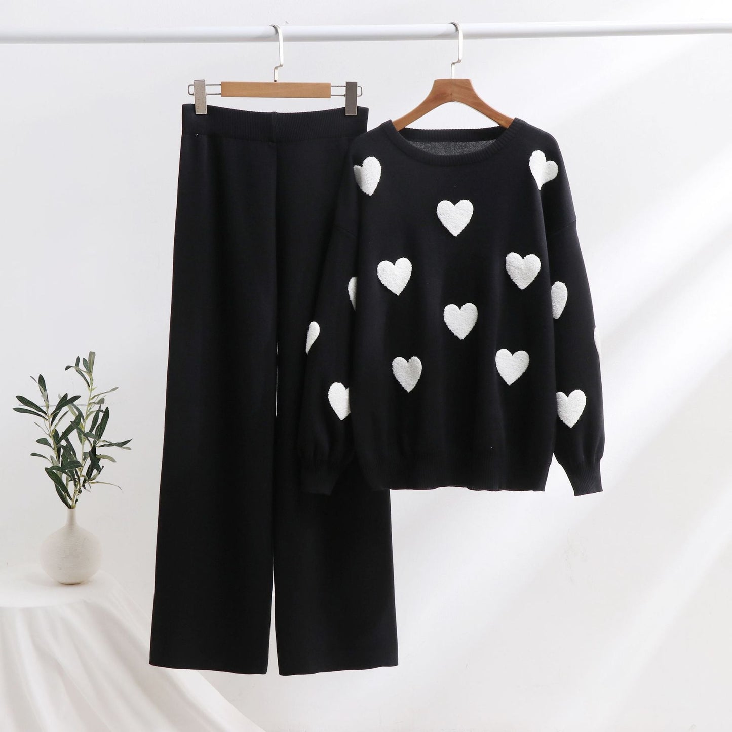 Ensemble en maille Chic Heart par Amélie Morin