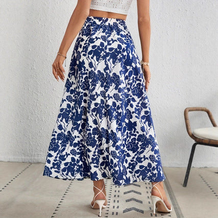 Jupe plissée à fleurs chic par Amélie Morin