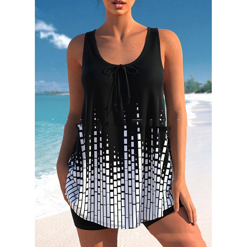 Bikini imprimé grande taille chic par Amélie Morin