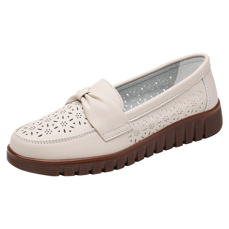 Mocassins plats en cuir Amelie Morin, élégants et confortables