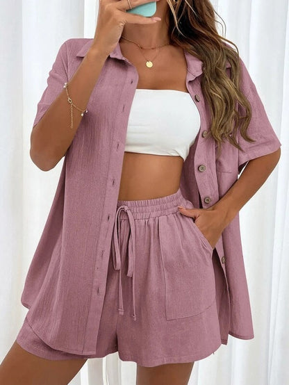 Ensemble chemise et short chic Amélie Morin