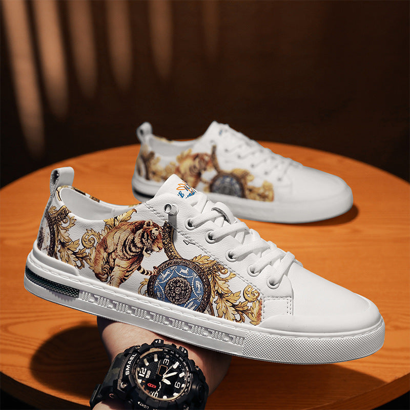 Baskets artisanales en cuir Amelie Morin pour homme, style quotidien
