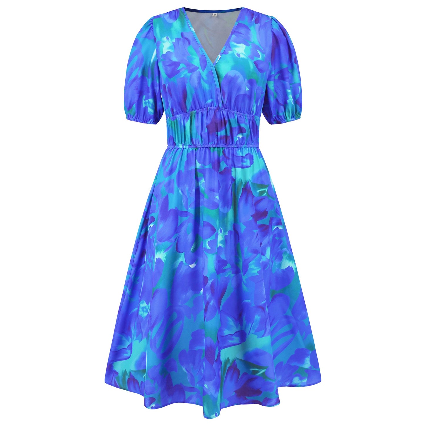 Robe bohème fleurie à col en V signée Amélie Morin