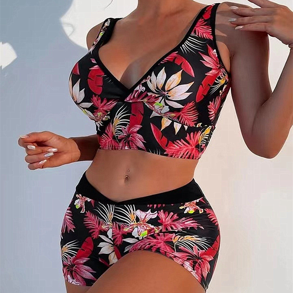 Bikini boxer imprimé aux couleurs vives par Amélie Morin
