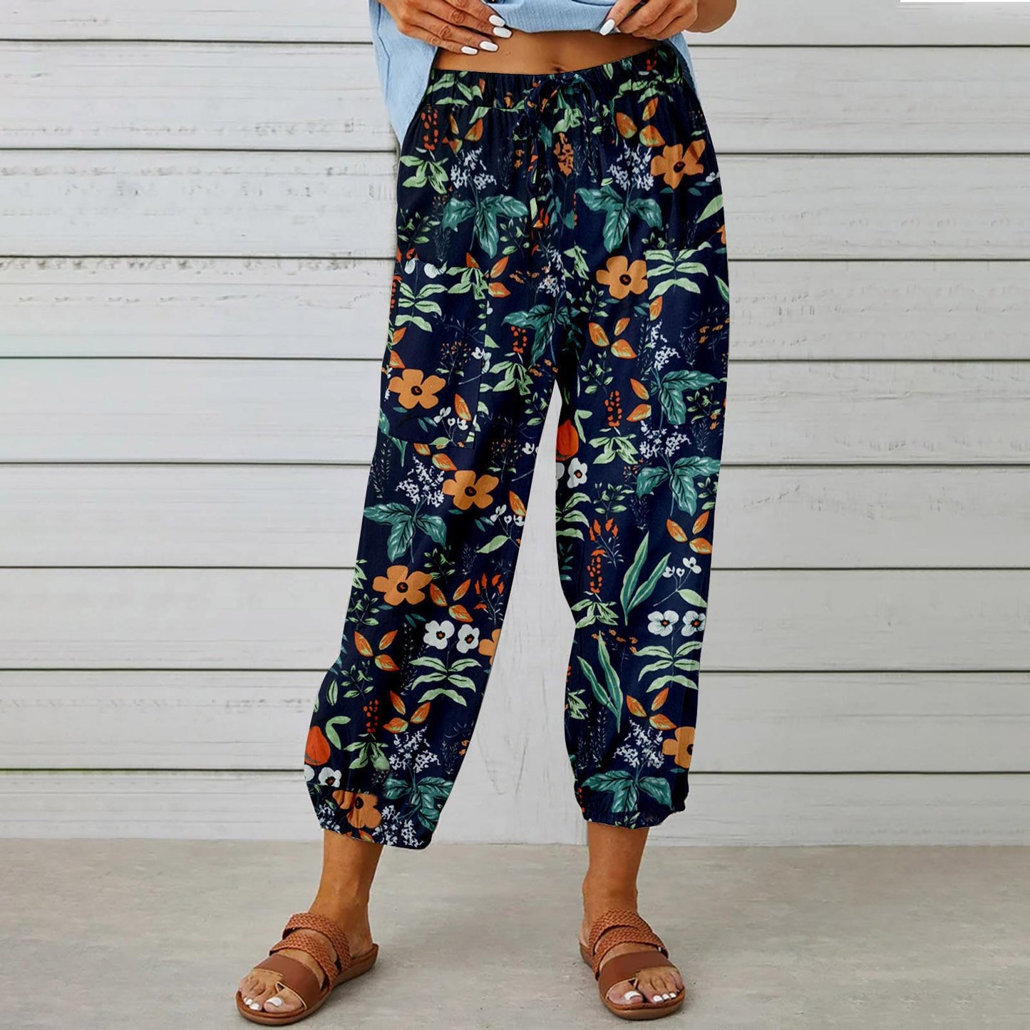 Combinaison pantalon bohème fleurie Amelie Morin pour tous les jours