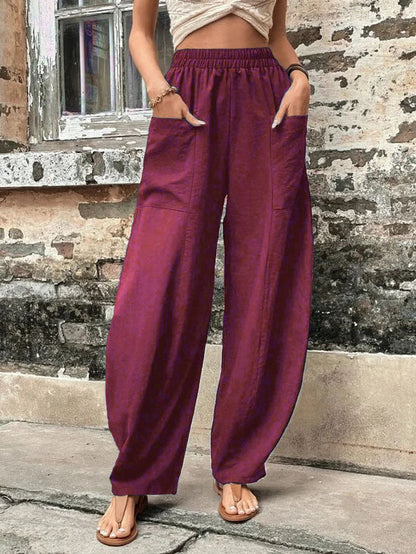 Pantalon harem Amelie Morin coupe décontractée avec poches