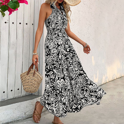 Robe dos nu florale élégante signée Amélie Morin