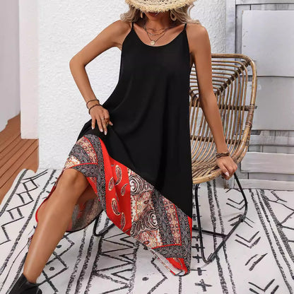 Robe bandoulière imprimée chic par Amélie Morin