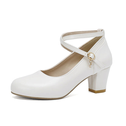 Élégantes Mary Janes à talons compensés par Amélie Morin