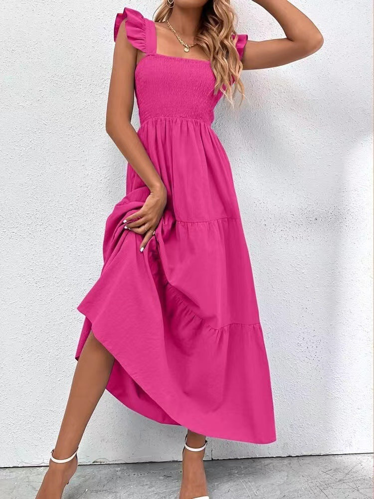 Robe longue chic à volants signée Amélie Morin