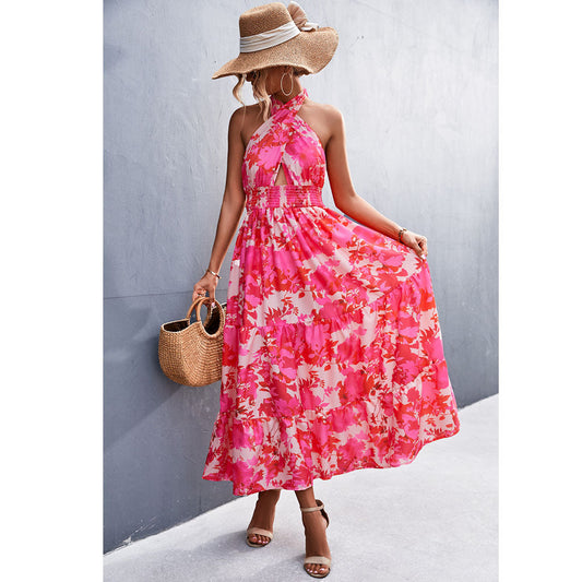 Chic Halter Backless Dress by Elizabeth Ainsley