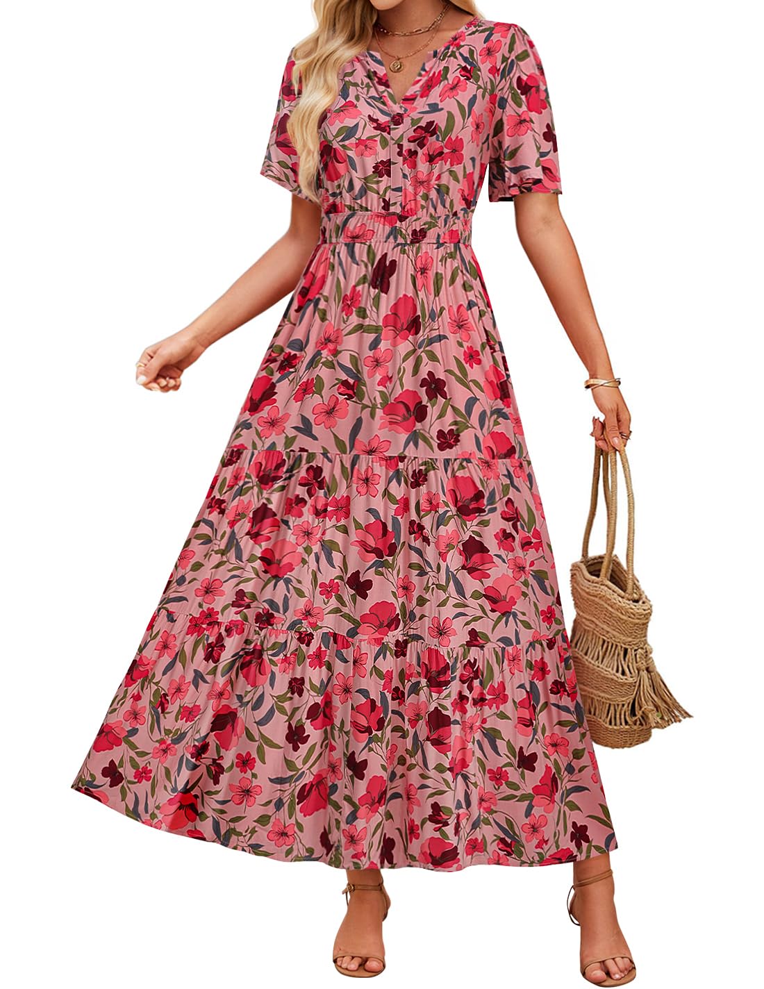 Robe maxi fleurie Amélie Morin Confort d'été