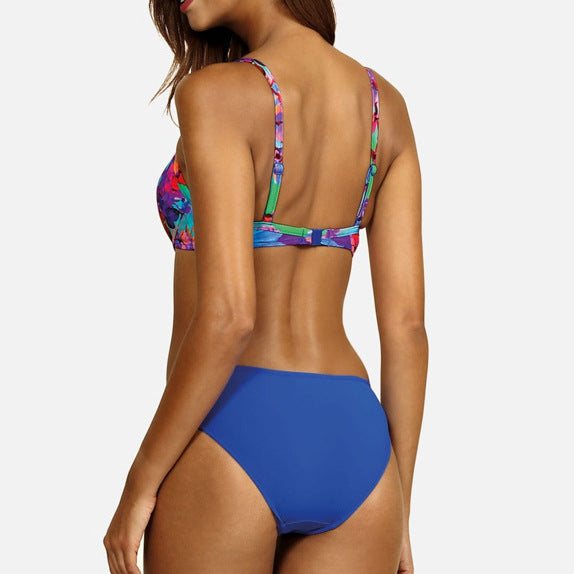 Ensemble bikini dos nu à imprimé floral Amelie Morin