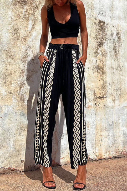 Pantalon harem imprimé bohème Amélie Morin