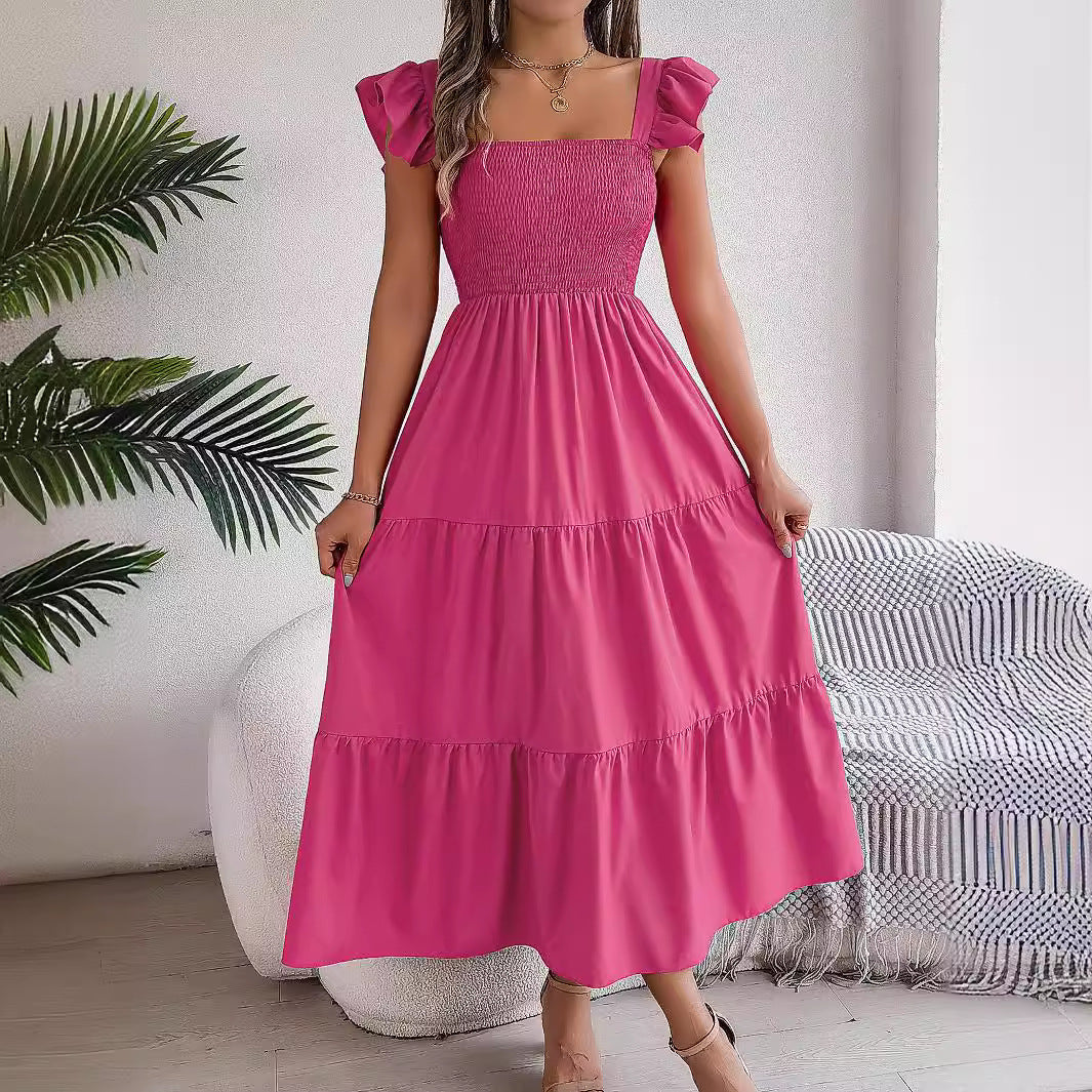Élégante robe d'été midi sans manches Amélie Morin