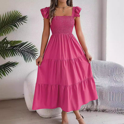 Élégante robe d'été midi sans manches Amélie Morin