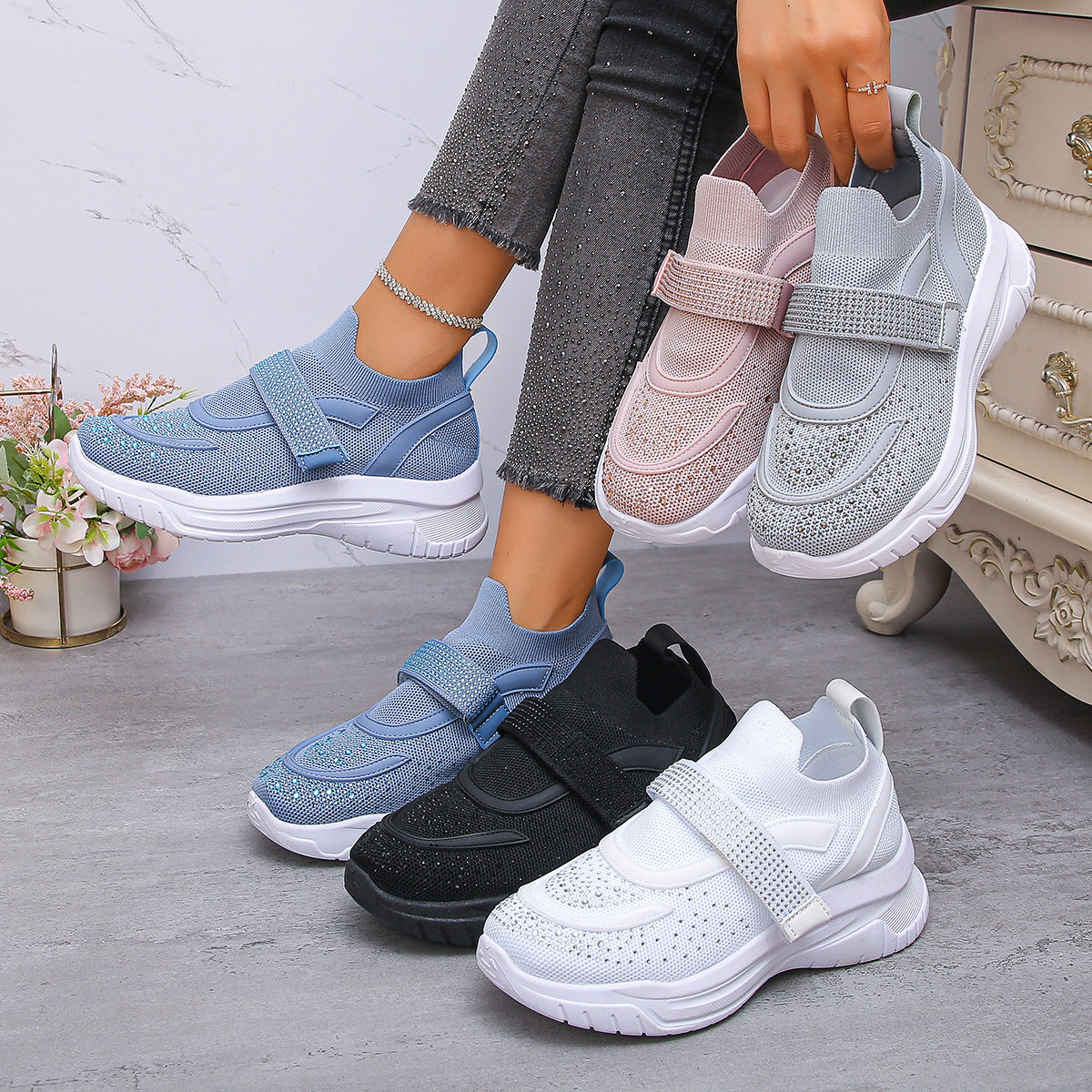 Trendy Elizabeth Ainsley Wedge Sneakers for Women