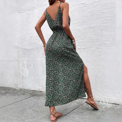 Robe d'été à bretelles Amelie Morin à imprimé floral bohème