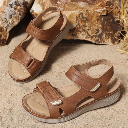 Sandales compensées confortables Amelie Morin grandes tailles