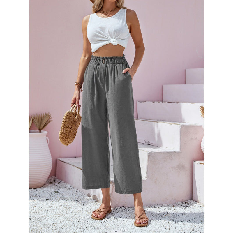 Pantalon taille haute Amelie Morin inspiré de Pinterest