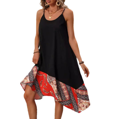 Robe bandoulière imprimée chic par Amélie Morin