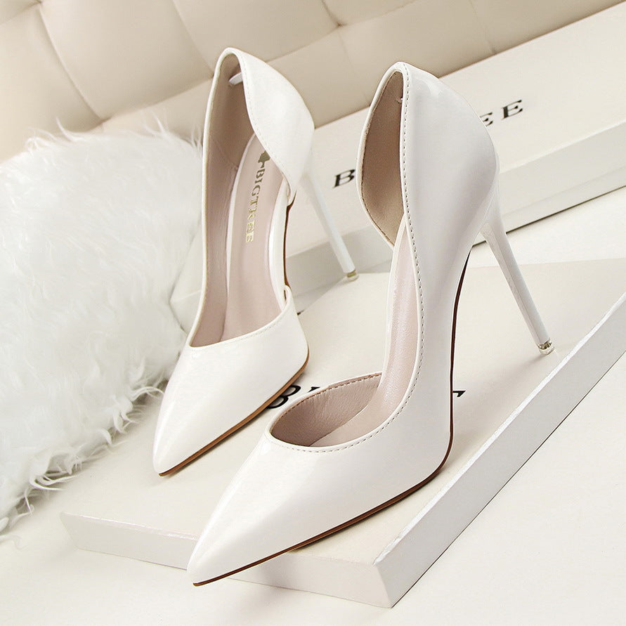 Elegant Elizabeth Ainsley Patent Stiletto High Heels